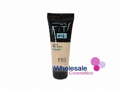 6 x Maybelline Fit Me Matte & Poreless Liquid Foundation - 110 PORCELAIN